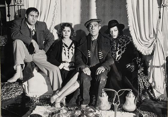 Bluff (1976) — sul set con Adriano Celentano e Anthony Quinn.