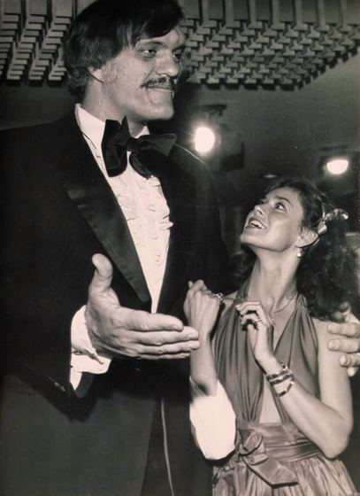 Con Richard Kiel, il gigante "Squalo" di Moonraker.